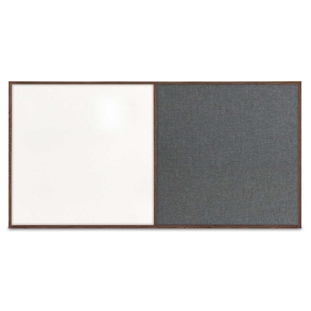 United Visual Products Enclosed Corkboard, 3 Door, 96"x48", 4" Fra UV3406-BRONZE-CORK